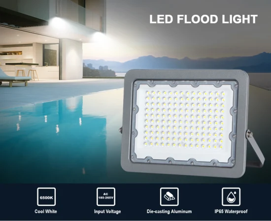 Proiettore a LED all'ingrosso 10W 20W 30W 50W 100W 150W 200W Illuminazione per esterni Luce di inondazione COB SMD impermeabile ad alta luminosità